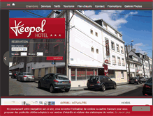 Tablet Screenshot of hotel-leopol-lorient.com